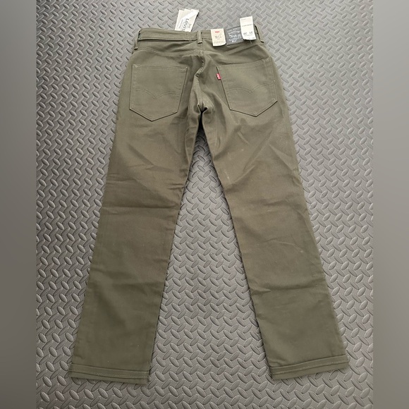 New Levi’s Commuter Jeans 31 X 30 Army Green Scotchlite Reflective U-lock Holder - Picture 2 of 8